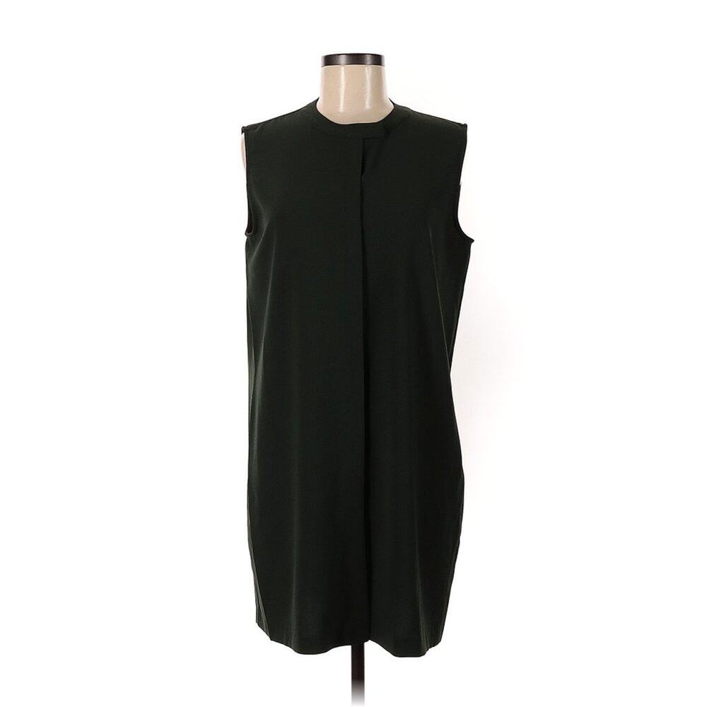 HALSTON Green Sleeveless Blouse / Short Dress M
